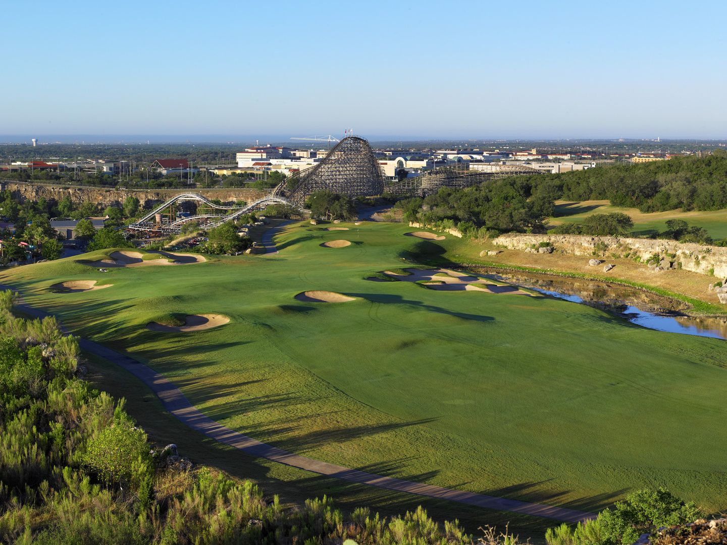 La Cantera Golf Course toward Old Rattler & Downtown SA